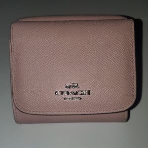 Coach Ballet pink tri-fold wallet